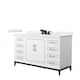 Option White, Black Trim, White Quartz Top