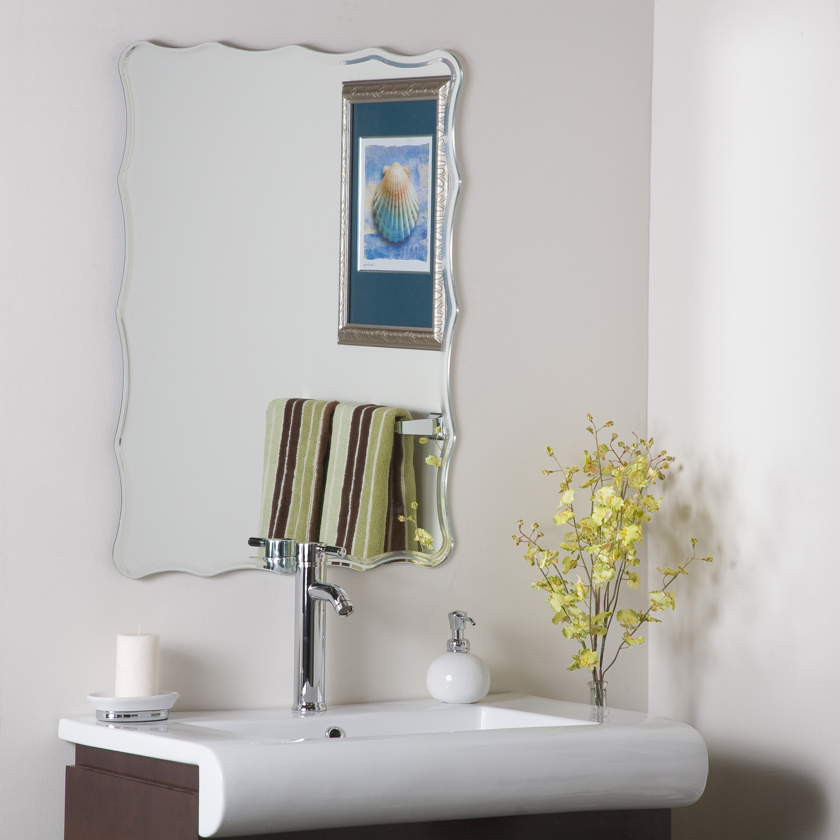 Frameless Ridge Mirror