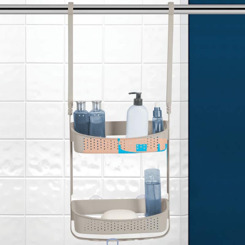 Bath Bliss 2 Way Convertible Shower Caddy in Grey