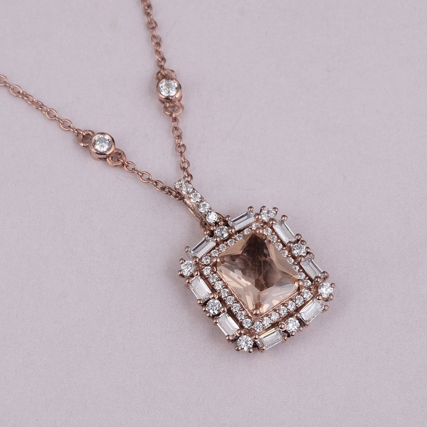 Orchid Jewelry 8.2 Ct Blue Topaz 925 Sterling Silver Link Necklace Birthday Gifts For Women Orchid Jewelry 8.2 Ct Blue Topaz 925 Sterling Silver Link Necklace Birthday Gifts For Women