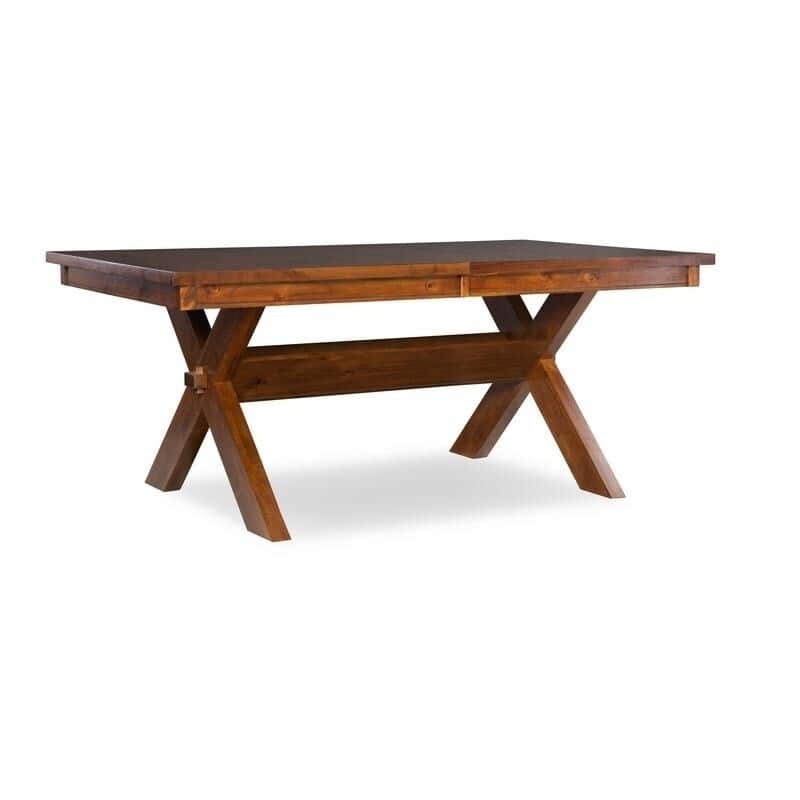 Kraven Brown Rustic Wood Farmhouse 9 Piece Dining Set