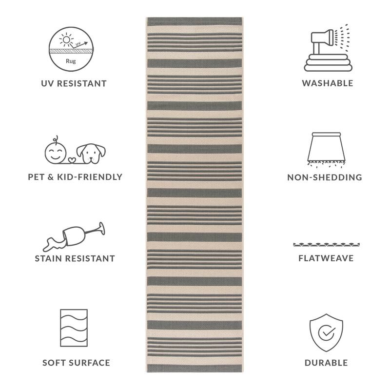 SAFAVIEH Courtyard Orsi Indoor/ Outdoor Waterproof Area Rug