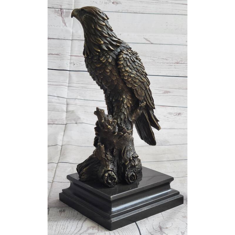 Statue Sculpture Eagle Bird Wildlife Art Deco Style Art Nouveau Style Bronze