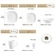 preview thumbnail 16 of 65, VEWEET 20-Piece White Porcelain Dinnerware Set (Service for 4)