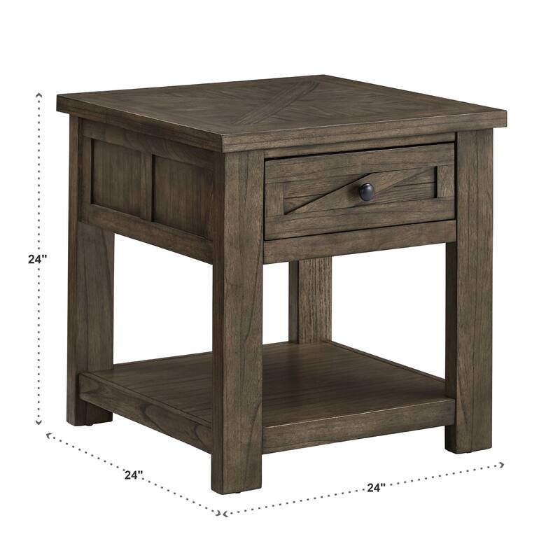 Sheldon Barn Door Coffee Table or Table Set by iNSPIRE Q Classic