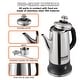 preview thumbnail 4 of 5, Electric Percolator Coffee Pot,304 Stainless Steel Coffee Percolator,Quick Brew & Easy-Pour Spout - 12-Cup