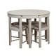 preview thumbnail 21 of 22, Simple Living Tobey 5-piece Compact Round Dining Set Grey