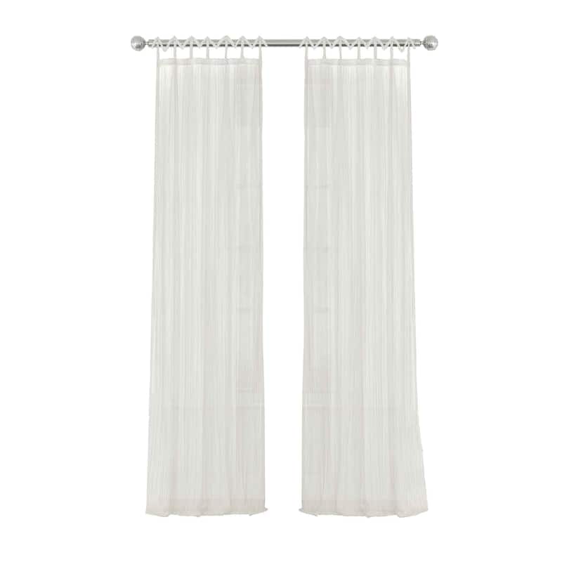 Elrene Greta Kid's Tab Top Sheer Window Curtain Panel