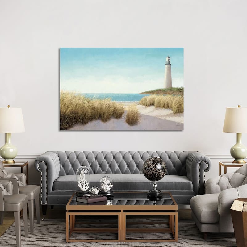 iCanvas "Lighthouse by the Sea" by James Wiens Canvas Print