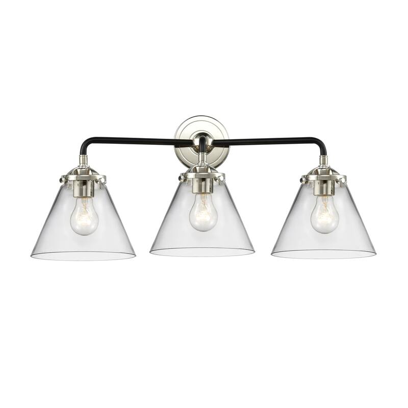 Innovations Lighting Large Cone 3 Light 26" Wide Bathroom Vanity Light