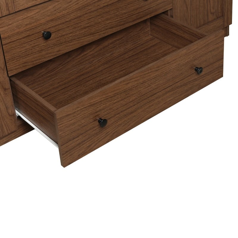 Four-Door Wardrobe Armoire With Two Drawers‌ - 60.6''L x 20.8''W x 68.5''H