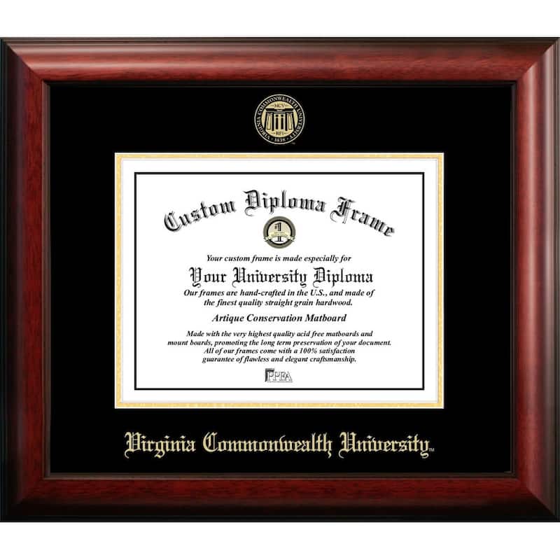 Virginia Commonwealth University 14w x 11h Gold Embossed Diploma Frame