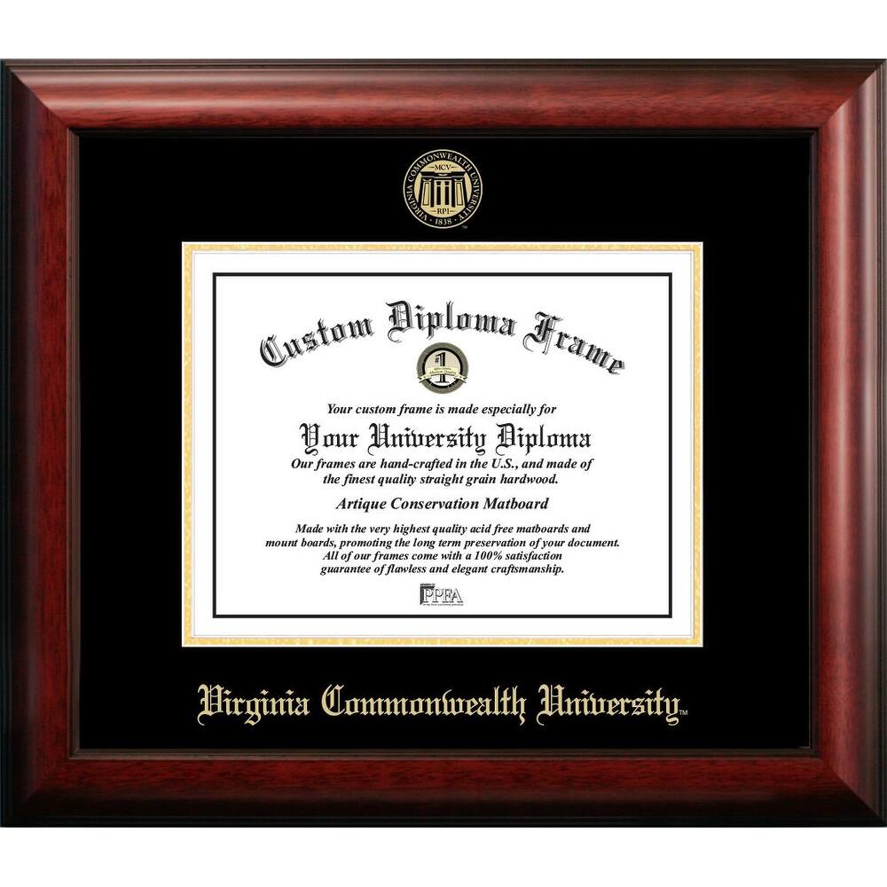 Virginia Commonwealth University 14w x 11h Gold Embossed Diploma Frame