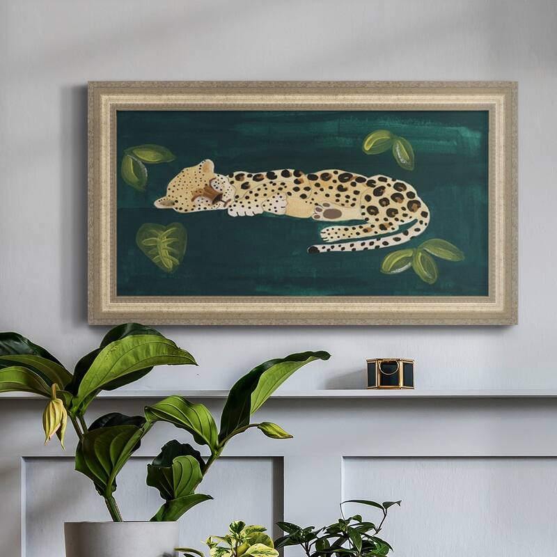 Lethargic Leopard II Premium Framed Canvas- Ready to Hang