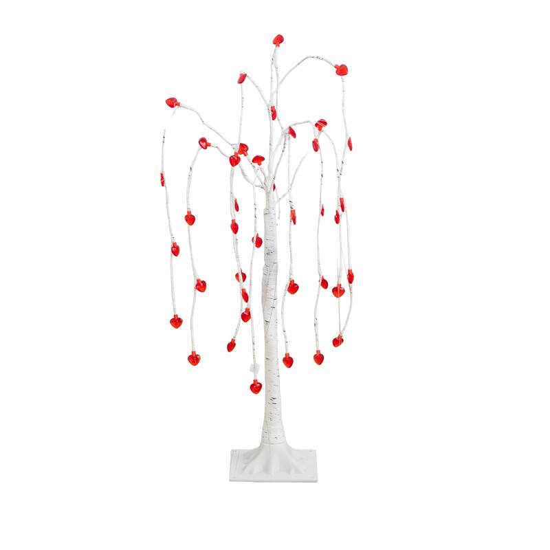 3-ft Pre-Lit Valentine's Day Willow Tree with 40 Heart Shaped Lights