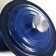preview thumbnail 5 of 6, MegaChef 2 Quart Enameled Cast Iron Sauce Pan in Gradient Dark Blue