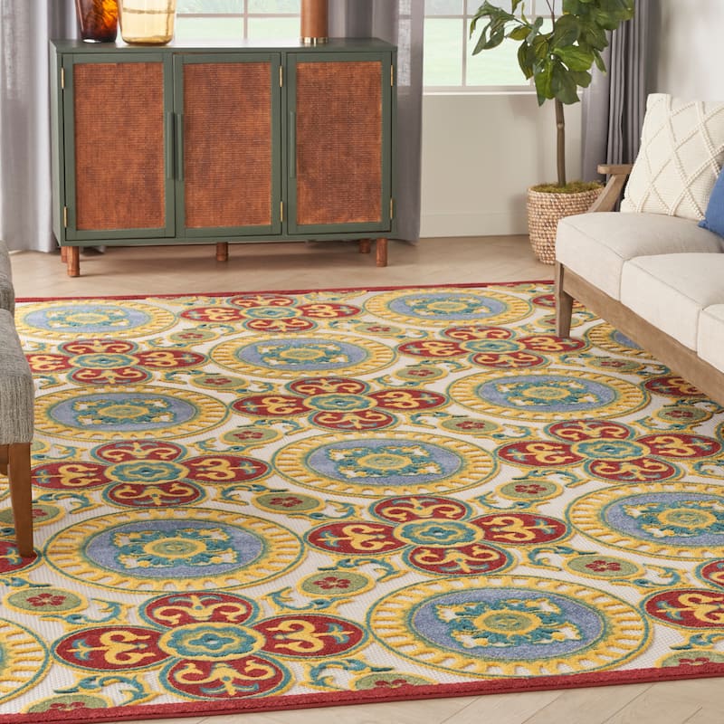 Nourison Aloha Indoor/outdoor Geometric Area Rug