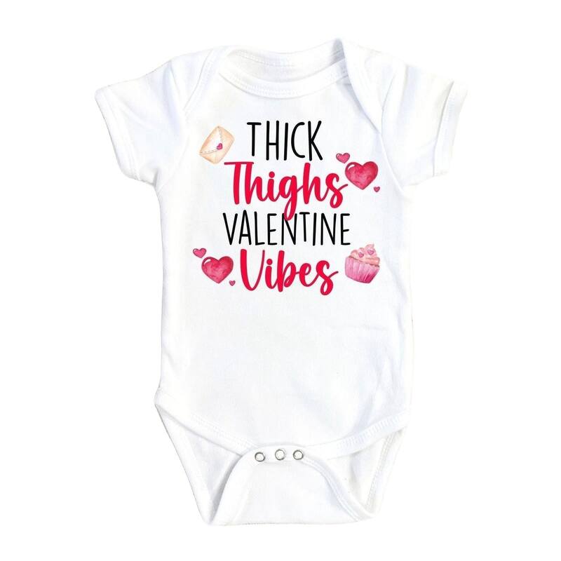 Valentine's Day - Baby Boy Girl Clothes Infant Bodysuit Funny Cute Newborn 1C - White - 3-6M