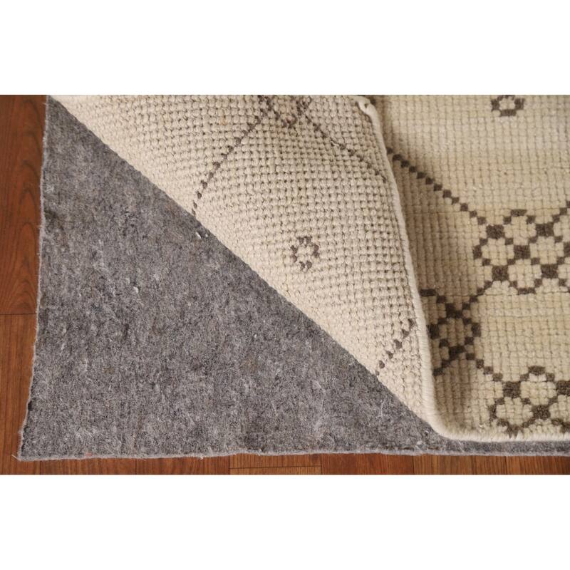 Geometric Moroccan Oriental Area Rug Bedroom Handmade Wool Carpet - 4'9"x 7'10"