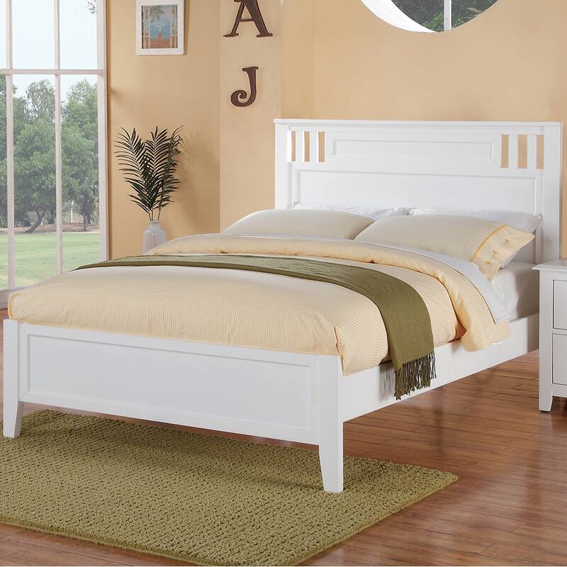 MarvellousTwin Bed Wooden Finish , White