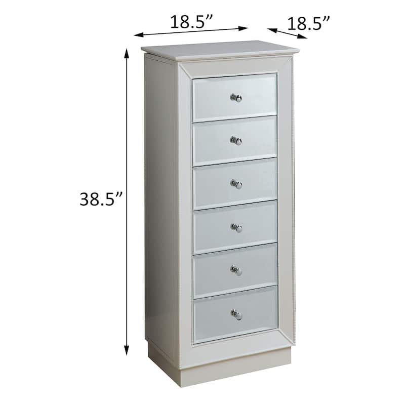 Isabel 6-Drawer Jewelry Armoire