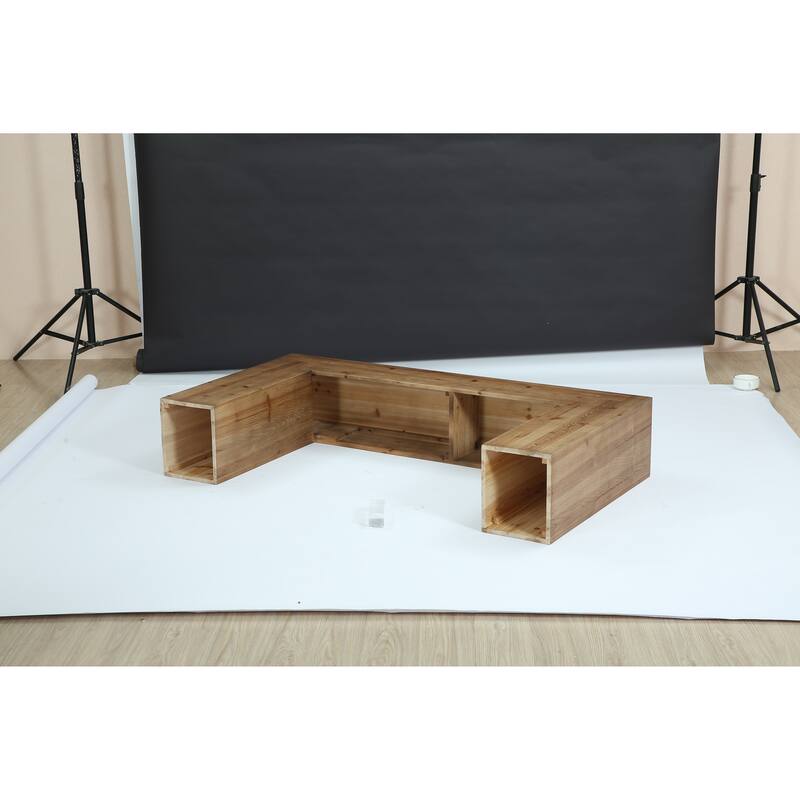 62.99-Inch Solid Wood Console Table for Living Room