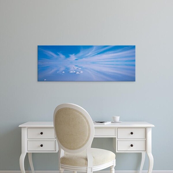Easy Art Prints Panoramic Images's 'Salt pyramids on salt flat, Salar De Uyuni, Potosi, Bolivia' Premium Canvas Art