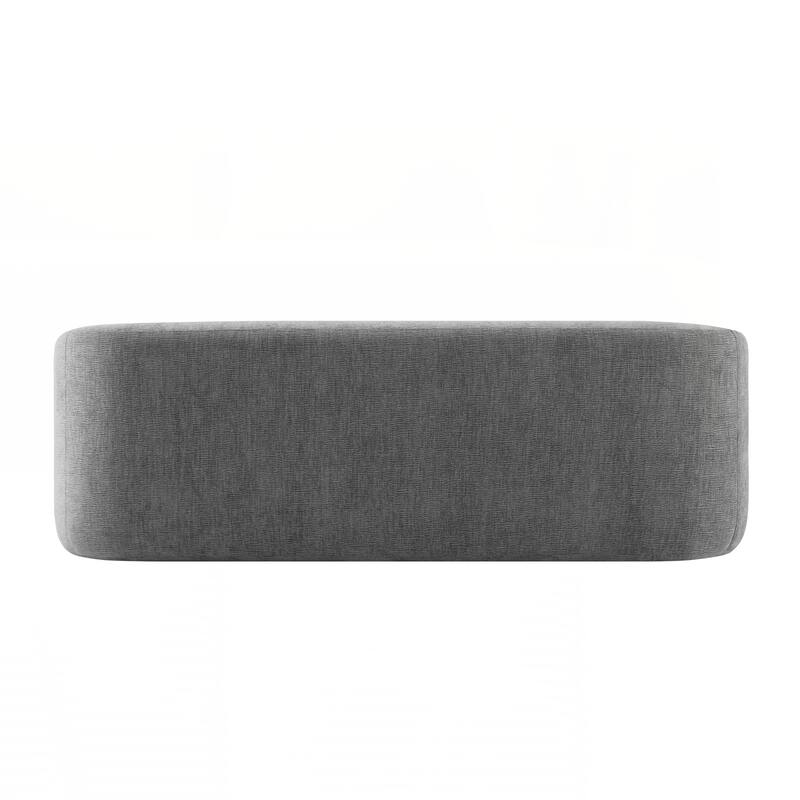Upholstered Sofa with Pillows, No Assembly Curved Cloud Couch with High-Density Foam