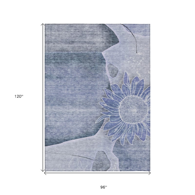 HomeRoots Floral Transitional Rectangle Outdoor Rug