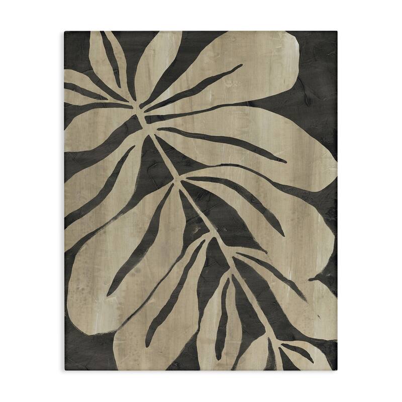 Stupell Rustic Leaf Shape Canvas Wall Art Design By June Erica Vess - 36 x 48