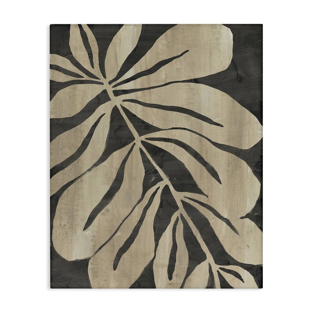 Stupell Rustic Leaf Shape Canvas Wall Art Design By June Erica Vess