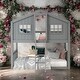preview thumbnail 29 of 40, Multifunction Twin Over Twin House Bunk Bed With Ladder For Bedroom Grey