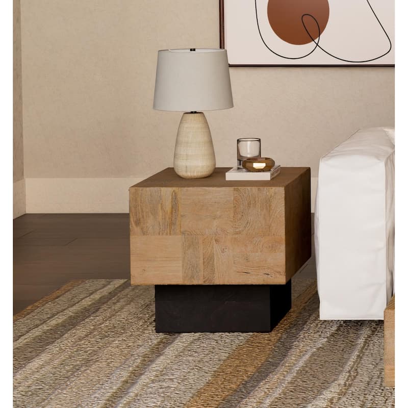 Caden Modern Solid Wood Side Table
