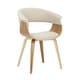 preview thumbnail 45 of 74, Carson Carrington Sauda Mid-century Modern Chair - N/A Cream Fabric/Zebra Wood