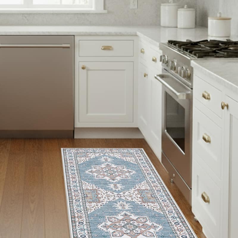Laura Ashley Imagine Printed Chenille Washable Non-Slip Rugs