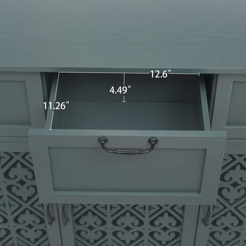 American Style Wood Sideboard Buffet Cabinet with Storage