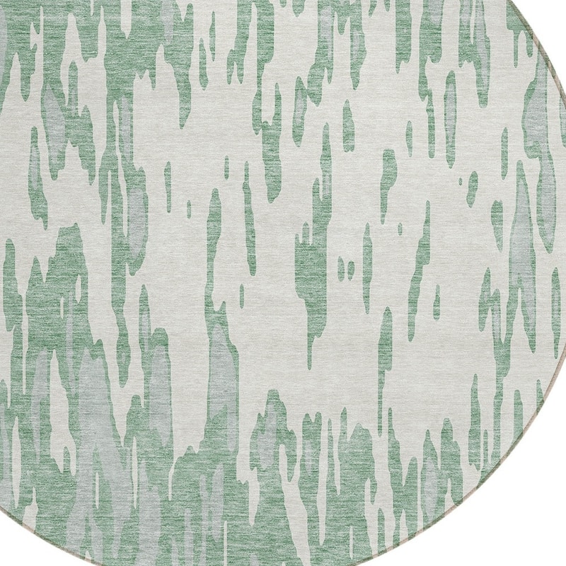 HomeRoots Abstract Transitional Rectangle Outdoor Rug