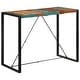 preview thumbnail 8 of 6, vidaXL Bar Table 55.1"x27.6"x43.3" Solid Wood Reclaimed - 55.1" x 27.6" x 43.3"