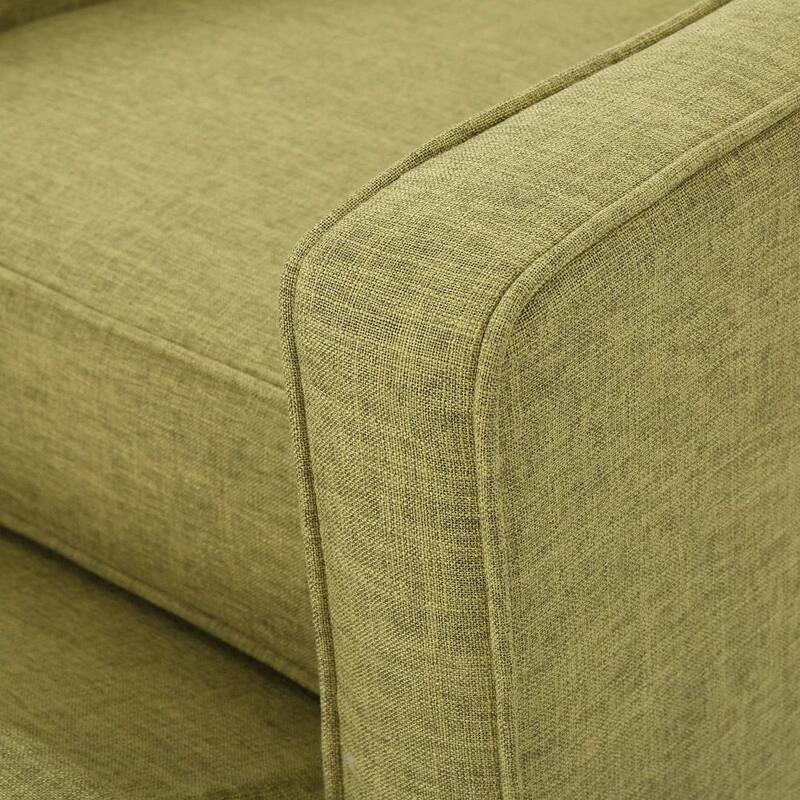 Mid-Century Modern Fabric Recliner Chair with Birch Legs by Christopher Knight Home