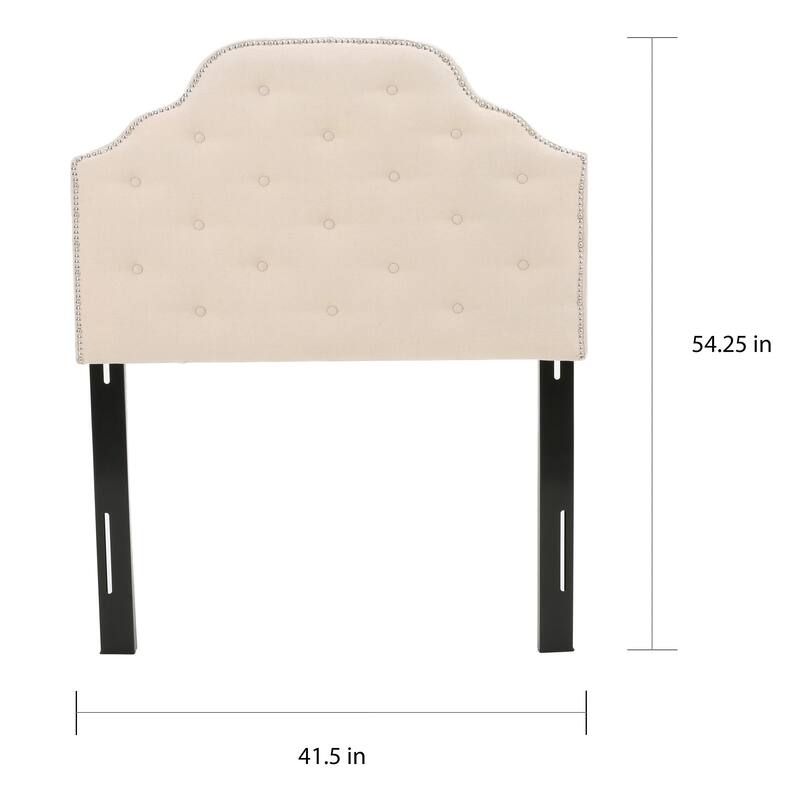 Silas Studded Fabric Twin-size Headboard by Christopher Knight Home