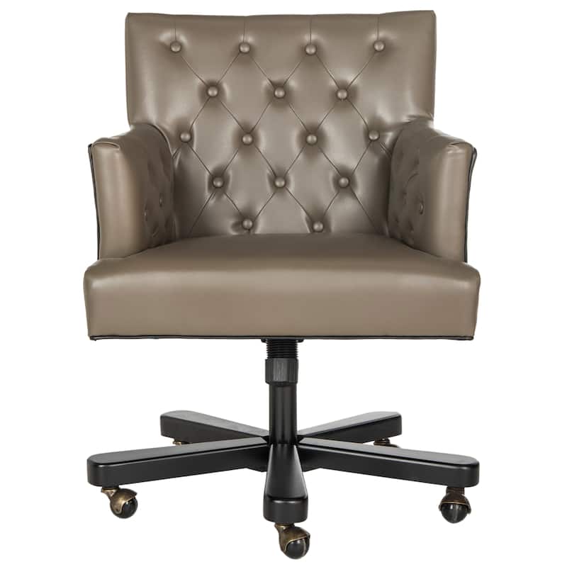 SAFAVIEH Shante Adjustable Swivel Clay/ Black Desk Chair - 26.4" x 26.1" x 35" - 26Wx26Dx35H