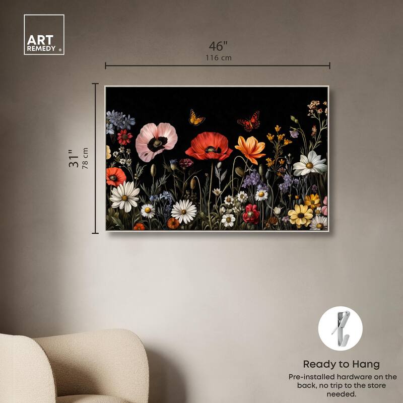 Wildflower Panorama Canvas by Art Remedy