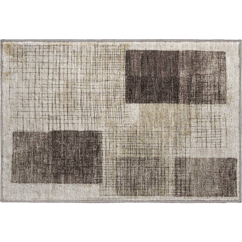 Premium Washable Super Soft Geo Hatch Mayfield Rug