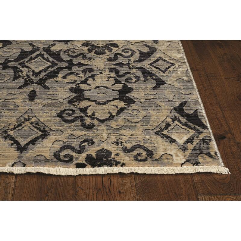 Gracewood Hollow Renza Distressed Emblum Rug