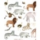 preview thumbnail 2 of 2, NoJo Water Color Jungle Friends Mini Crib Sheet