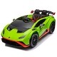 preview thumbnail 20 of 78, Kids 24V Lamborghini Huracan Ride-On Car, Remote Control, 360° Spin, Bluetooth Green