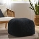 preview thumbnail 12 of 18, Moloney Modern Microfiber Chenille Pouf by Christopher Knight Home Charcoal