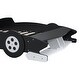 preview thumbnail 8 of 25, Unique Design Kids Furniture Full Size Race Car-Shaped Platform Bed with Kids Bed Wheels, Black