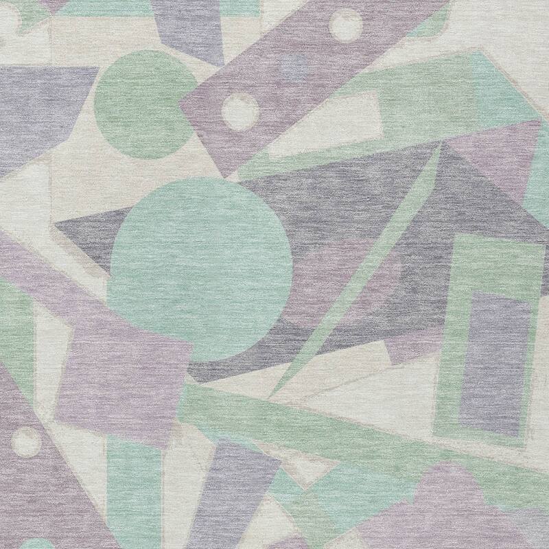 HomeRoots Geometric Modern Rectangle Outdoor Rug