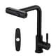 preview thumbnail 17 of 79, WOWOW Single Handle Waterfall Pull Down Sprayer Kitchen Faucet Without Soap Dispenser - Matte Black